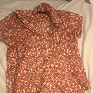 Cruel girl orange collared shirt